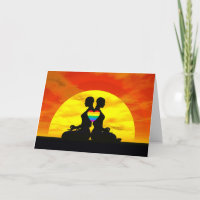 Lesbian yoga love - 3D render