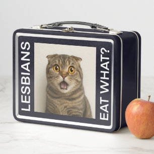 Lesbians Eat What Funny Metal Lunch Box