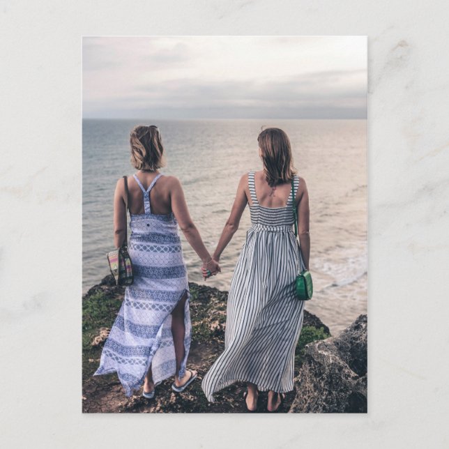 Lesbians Lovers and Friends, Holding Hands Postcard (Front)