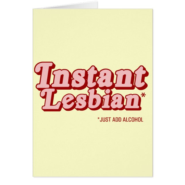 Lesbienne instantanée (Devant)