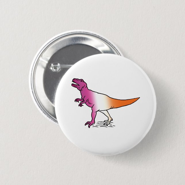 Lesbisaurus 2 Inch Round Button (Front & Back)