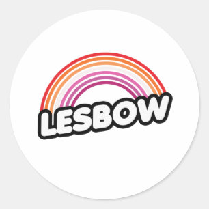 Lesbow - Sunset Classic Round Sticker