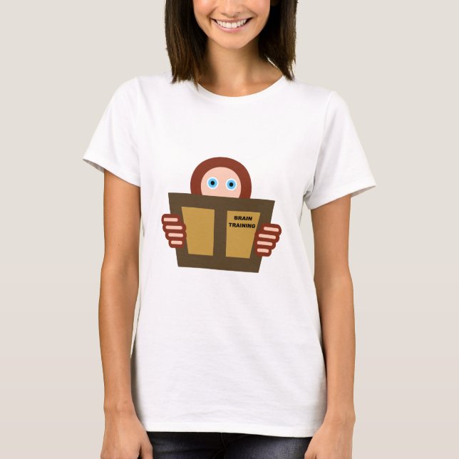 Leser Gehirntraining reader book brain training T-Shirt (Front)