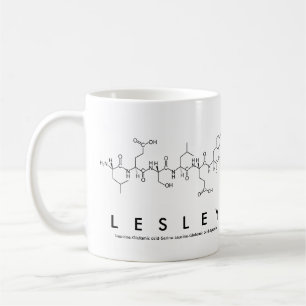 Lesley peptide name mug