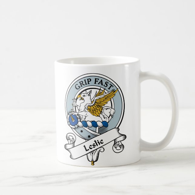 Leslie Clan Badge Coffee Mug (Right)