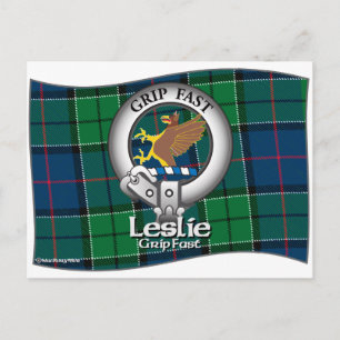 Leslie Clan Postcard