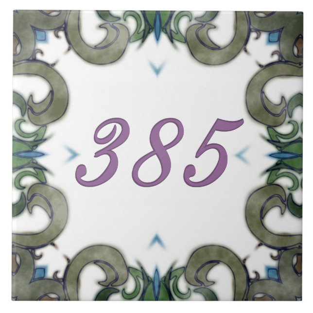 Leslie House Number Tile (Front)