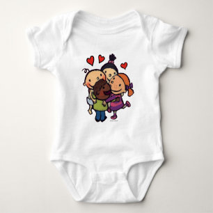 Leslie Patricelli Group Hug with Friends Baby Bodysuit