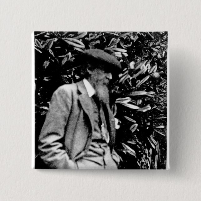 Leslie Stephen, 1900 2 Inch Square Button (Front)