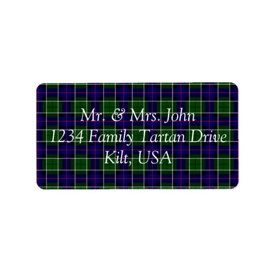 Leslie Tartan Label