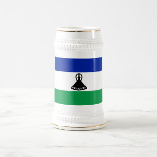 Lesotho Flag Beer Stein