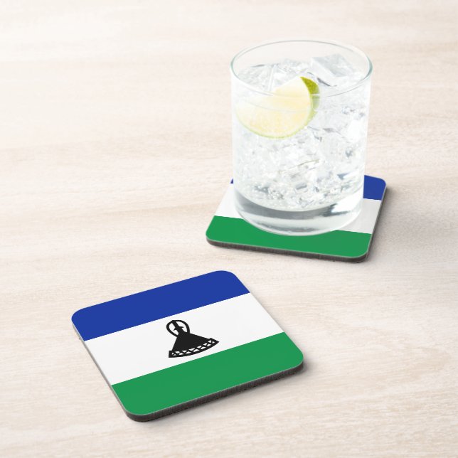 Lesotho Flag Coaster (Right Side)