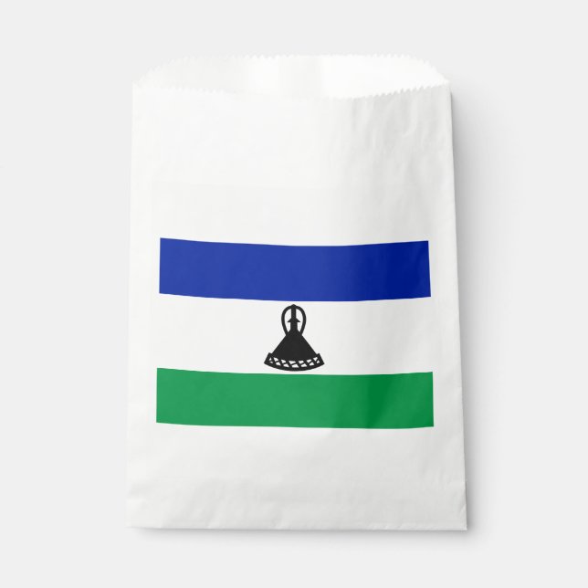 Lesotho Flag Favour Bag (Front)