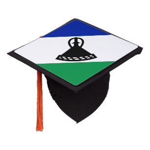 Lesotho Flag Graduation Cap Topper