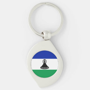 Lesotho Flag Keychain