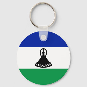 Lesotho Flag Keychain