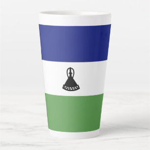 Lesotho flag latte mug