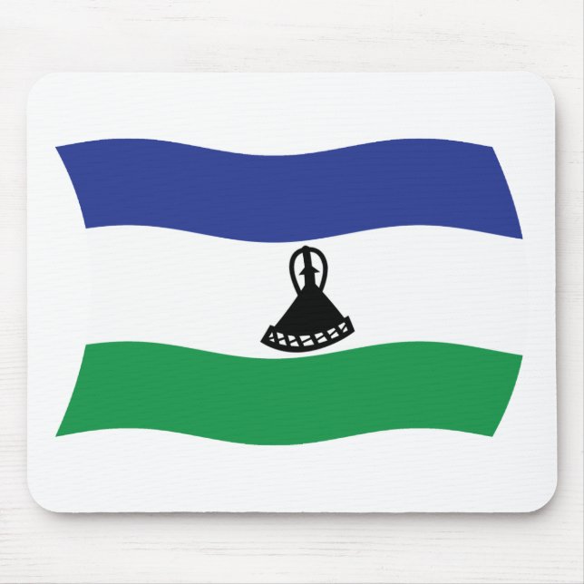 Lesotho Flag Mousepad (Front)