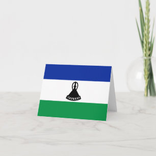 Lesotho Flag Notecard