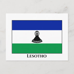 Lesotho Flag Postcard