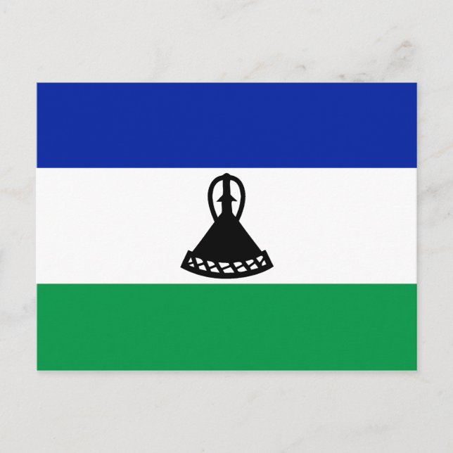 Lesotho Flag Postcard (Front)