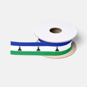 Lesotho Flag Satin Ribbon