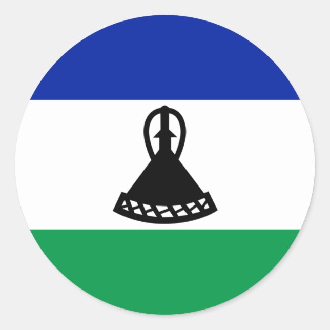Lesotho Flag Sticker (Front)