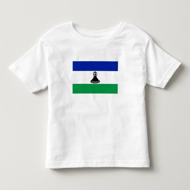 Lesotho Flag Toddler T-shirt (Front)
