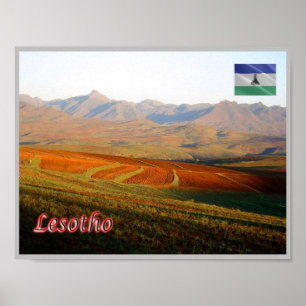 Lesotho - Landscape - Poster