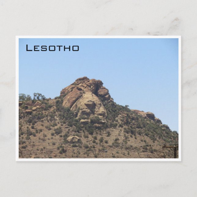 lesotho lion rock postcard (Front)