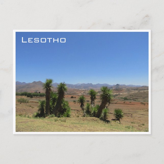lesotho view postcard (Front)