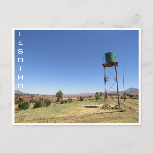 lesotho water tank postcard (Front)