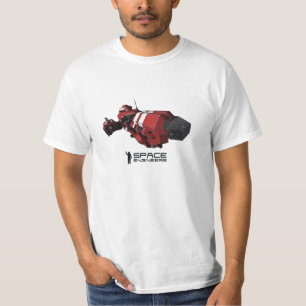 L'espace machine le T-shirt des hommes - bateau