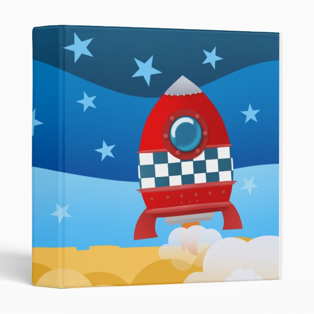 L'espace Rocket - dossier de classeur (Devant/Côté)