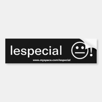 lespecial bumper sticker