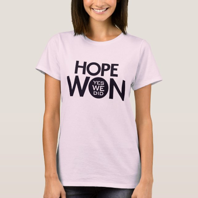 L'ESPOIR A GAGNÉ le T-shirt (Devant)