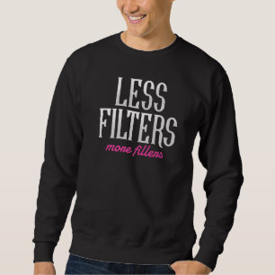 Less Filters More Fillers Lip Fillers Nurse Inject Sweatshirt