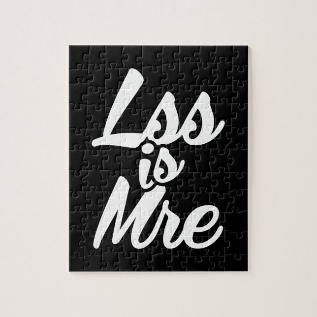 Less is More, Lss Is Mre Jigsaw Puzzle (Vertical)