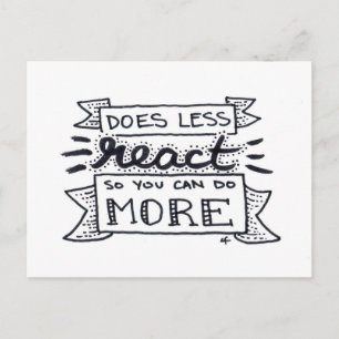 less is more? postcard