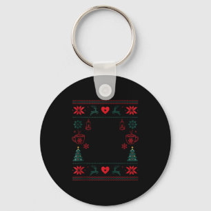 Less Jingle More Hygge Christmas Swedish Norwegian Keychain
