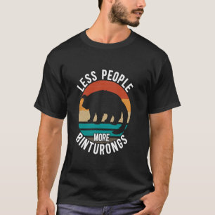 Less People More Binturongs Zoologist Civet Cat Zo T-Shirt