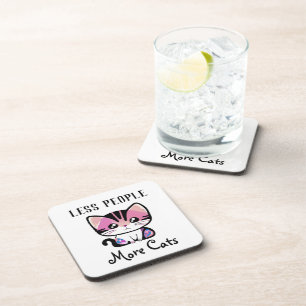 Less People, More Cats Coaster