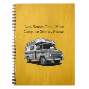 Less Screen Time More Campfire Stories Family Fun Notebook