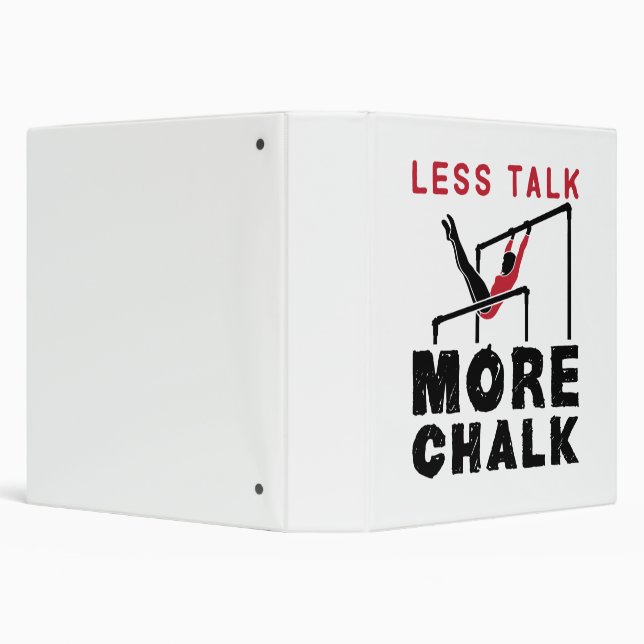 Less Talk More Chalk Gymnastics Binder (Background)