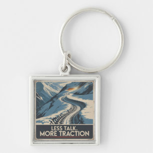 Less Talk. More Traction Keychain