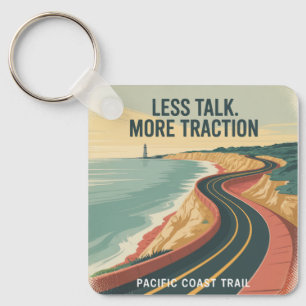 Less Talk. More Traction Keychain