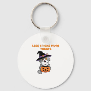 Less Tricks More Treats Halloween Gifts Classic T- Keychain