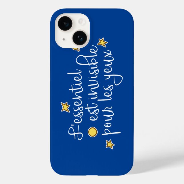 L'essentiel est invisible pour les yeux Case-Mate iPhone case (Back)
