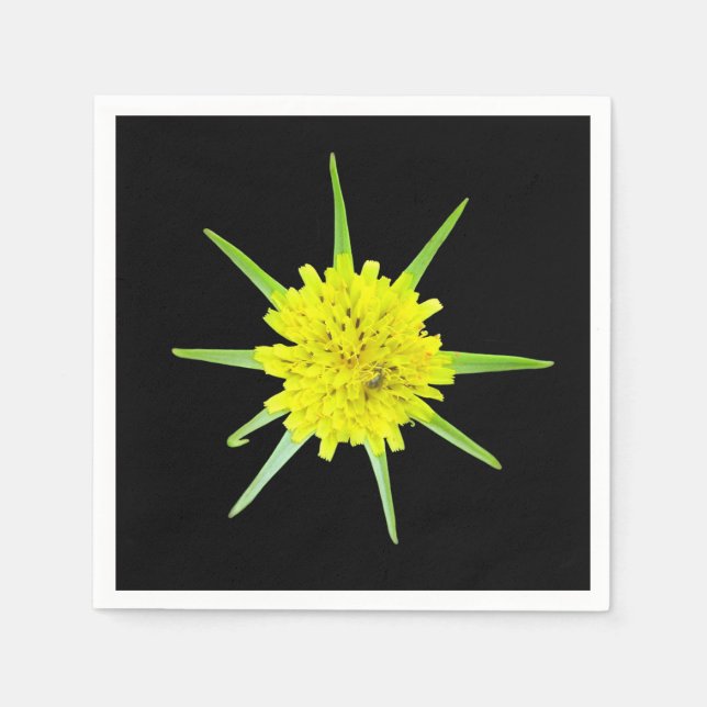 Lesser Goats-beard Wild Flower Paper Napkins (Front)