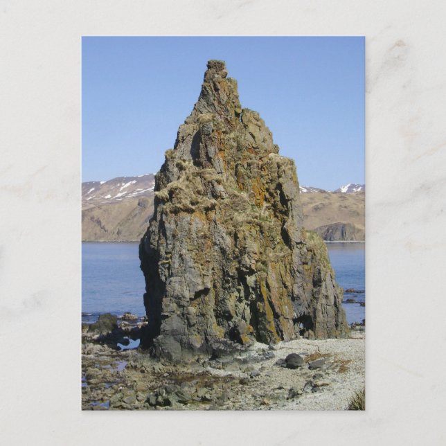 Lesser Priest Rock, Unalaska Island Postcard (Front)